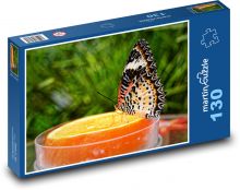 Motýl - hmyz, křídla Puzzle 130 dílků - 28,7 x 20 cm