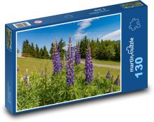 Vlčí bob - hora, les Puzzle 130 dílků - 28,7 x 20 cm