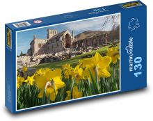 Skotsko - kostel - ruiny Puzzle 130 dílků - 28,7 x 20 cm