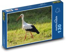 Čáp - Čáp bílý Puzzle 130 dílků - 28,7 x 20 cm