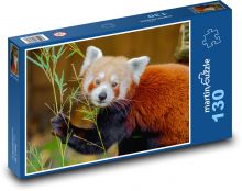Zviera - Panda Červená Puzzle 130 dielikov - 28,7 x 20 cm 