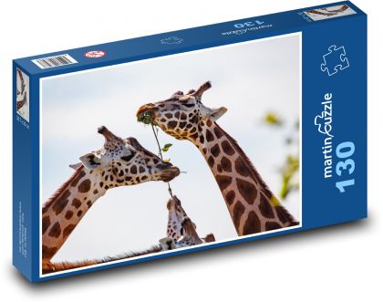 Žirafa - dlouhý krk, zvíře - Puzzle 130 dílků, rozměr 28,7x20 cm