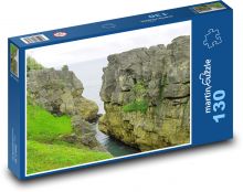 Nový Zéland - pobřeží, skály Puzzle 130 dílků - 28,7 x 20 cm