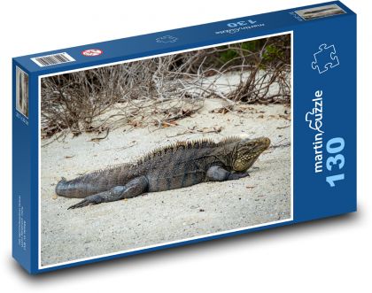 Iguana - lizard, tropics - Puzzle 130 pieces, size 28.7x20 cm 