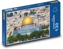 Mešita al-Aksá - Jeruzalém, město Puzzle 130 dílků - 28,7 x 20 cm