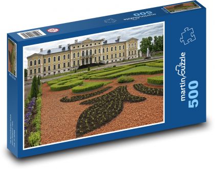 Lotyšsko - Zámek Rundāle - Puzzle 500 dílků, rozměr 46x30 cm