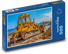 Pásový buldozer u moře Puzzle 500 dílků - 46 x 30 cm