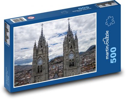 Kościół - architektura - Puzzle 500 elementów, rozmiar 46x30 cm
