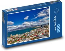 Island - Reykjavík  Puzzle 500 dílků - 46 x 30 cm