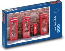 Velká Británie - telefonní budky Puzzle 500 dílků - 46 x 30 cm