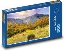 Příroda, podzim, les Puzzle 500 dílků - 46 x 30 cm