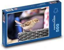 Vrabec - pták, zvíře Puzzle 500 dílků - 46 x 30 cm