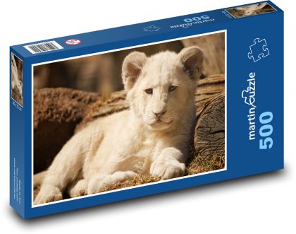 Lev - mláďa, zviera - Puzzle 500 dielikov, rozmer 46x30 cm 
