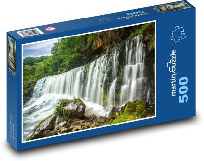 Waterfall - river, nature - Puzzle of 500 pieces, size 46x30 cm 