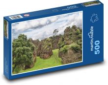 Skaly - krajina, stromy Puzzle 500 dielikov - 46 x 30 cm 