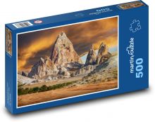 Hora - západ slnka, skalnatá krajina Puzzle 500 dielikov - 46 x 30 cm 