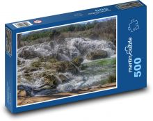 Vodopády - řeka, příroda Puzzle 500 dílků - 46 x 30 cm