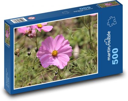 Różowa piękność - kwiat, kwiat - Puzzle 500 elementów, rozmiar 46x30 cm