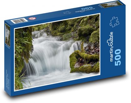 Water - waterfall, nature - Puzzle of 500 pieces, size 46x30 cm 