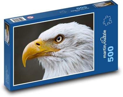 Orol bielohlavý - vták, zviera - Puzzle 500 dielikov, rozmer 46x30 cm 