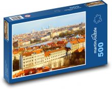 Prague - city, garden Puzzle of 500 pieces - 46 x 30 cm 