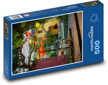Hoi An - Vjetnam, kolo Puzzle 500 dílků - 46 x 30 cm