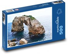 Skalní brána - Mallorca, moře Puzzle 500 dílků - 46 x 30 cm