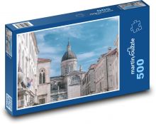 Staré město - budovy, domy Puzzle 500 - 46x30 cm