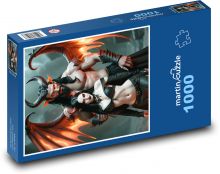 Muž ďábel s ženou Puzzle 1000 dílků - 60 x 46 cm