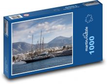 Atény - přístav Kalamaki Puzzle 1000 dílků - 60 x 46 cm