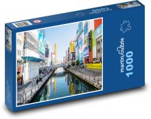 Japonsko - Osaka Puzzle 1000 dílků - 60 x 46 cm