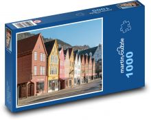 Bergen - Norsko Puzzle 1000 dílků - 60 x 46 cm