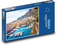 Francouzská riviéra - jachty Puzzle 1000 dílků - 60 x 46 cm