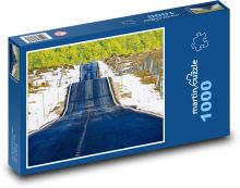 Zvlněná cesta Puzzle 1000 - 60x46 cm