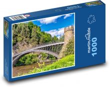 Kovový most Puzzle 1000 dílků - 60 x 46 cm
