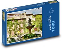 Kašna - budova Puzzle 1000 dílků - 60 x 46 cm