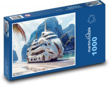 Obytný automobil Puzzle 1000 dílků - 60 x 46 cm