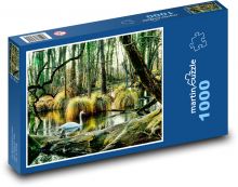 Příroda - labuť Puzzle 1000 dílků - 60 x 46 cm