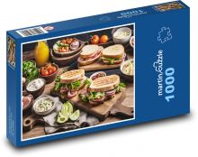 Jídlo - sendviče Puzzle 1000 dílků - 60 x 46 cm