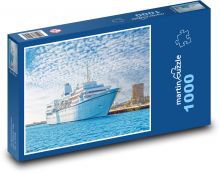 Loď - přístav Puzzle 1000 - 60x46 cm