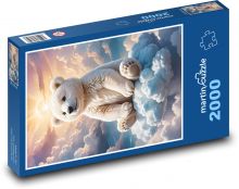 Medvídek na obláčku Puzzle 2000 dílků - 90 x 60 cm