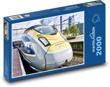 Vlak - železniční trať Puzzle 2000 dílků - 90 x 60 cm
