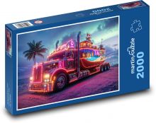 Barevný kamion Puzzle 2000 dílků - 90 x 60 cm