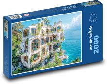 Vila na skále Puzzle 2000 dílků - 90 x 60 cm