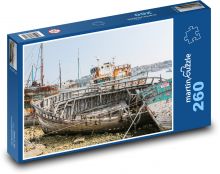 Vraky lodí - Francie Puzzle 260 dílků - 41 x 28,7 cm