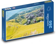 Terasovitá pole - Čína Puzzle 260 - 41x28,7 cm