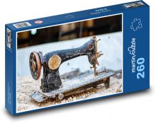 Starý šicí stroj Puzzle 260 dílků - 41 x 28,7 cm