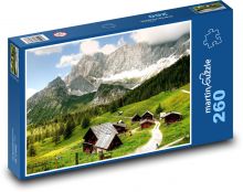 Dachstein - Rakousko, hory Puzzle 260 dílků - 41 x 28,7 cm