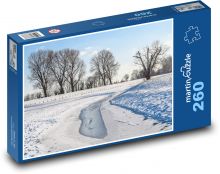 Zimní krajina Puzzle 260 dílků - 41 x 28,7 cm