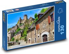 Hrad ve městě Puzzle 130 dílků - 28,7 x 20 cm